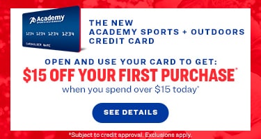academy sports and outdoors credit card - 15% off your first purchase