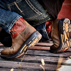 ariat roper work boots